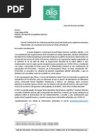 Paxlovid - Solicitud presentada por Acción Internacional para la Salud (AIS) al Minsa 05.05.2022