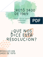 Resumen Decreto 2400 de 1969