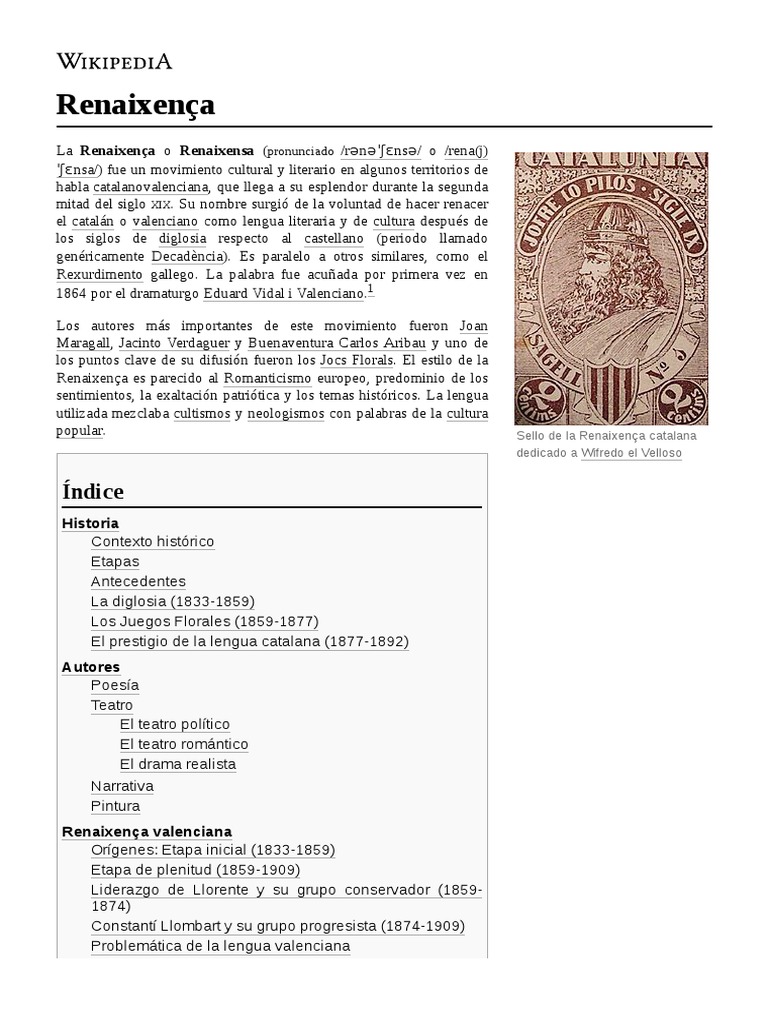 Renaixença PDF Cataluña