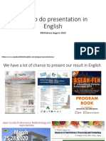 How To Do Presentation in English 2021