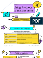 Teaching Methods Visual Thinking Thesis