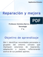 Evaluación Formativa 7°A REPARACIÓN Y MEJORA DE OBJETOS TECNOLÓGICOS