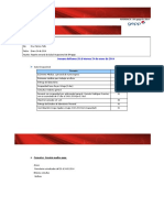 Servicio Medico Gepp Reporte Semanal Del 20 Al 24 de Enero de 2014