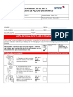Servicio Medico Gepp 708-f3 Formato Lista de Zona de Peligro Ergonomico