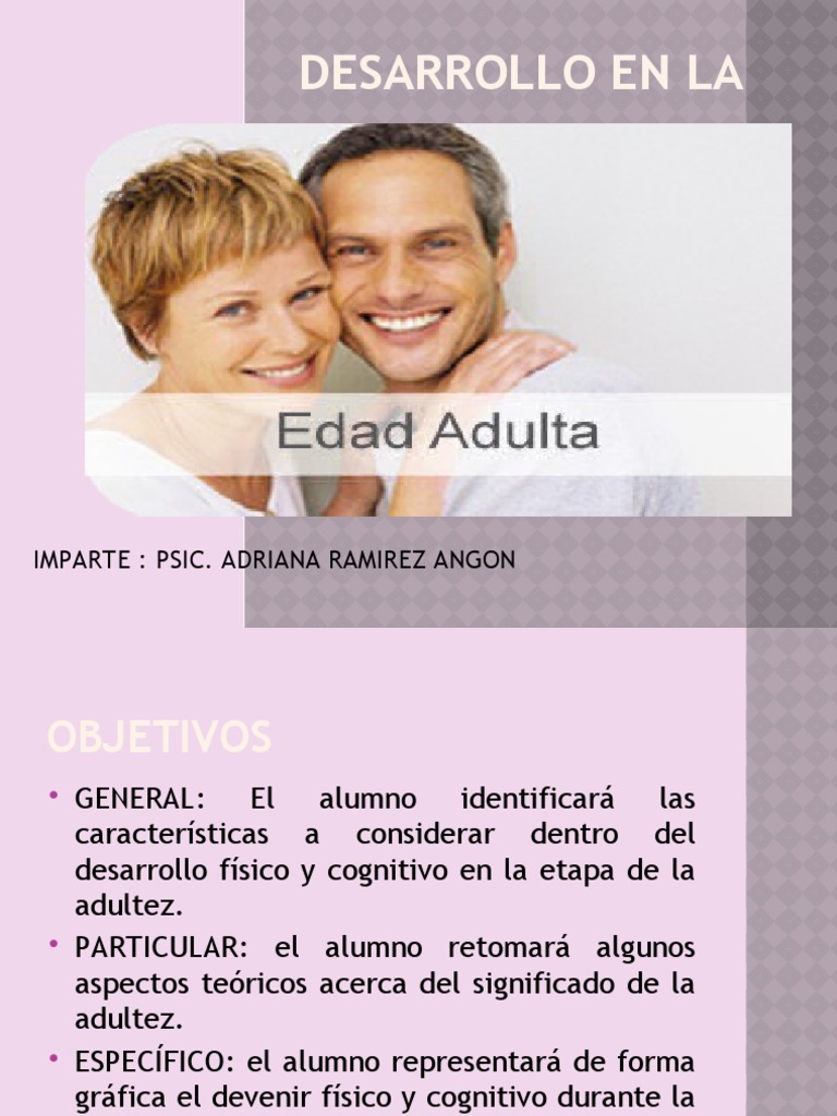 Desarrollo en La Edad Madura | PDF | Adultos | Pensamiento