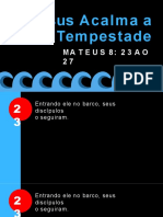 Jesus Acalma A Tempestade - Power Point