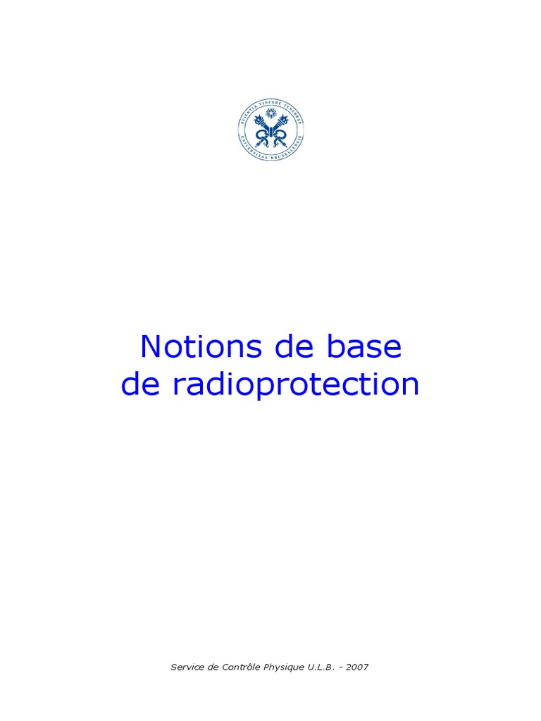 Bases Radio Protection | PDF | Noyau atomique | Neutron