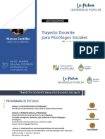 Trayecto Docente para Psicólogos Sociales