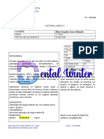 Historial Medico Dental Winter