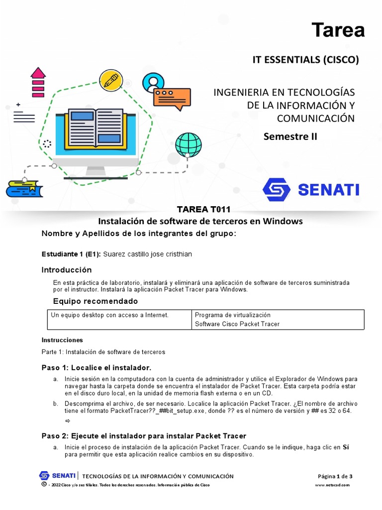 Instalación y desinstalación de Packet Tracer | PDF | Ventana ...
