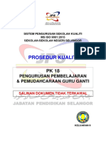 PK18 - Pengurusan Pembelajaran & Pemudahcaraan Guru Ganti