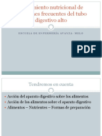 Tratamiento Nutricional de Afecciones Frecuentes Del Tubo Digestivo