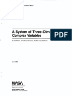 A System Three-Dimensional Complex Variables: NASA Technical Memorandum