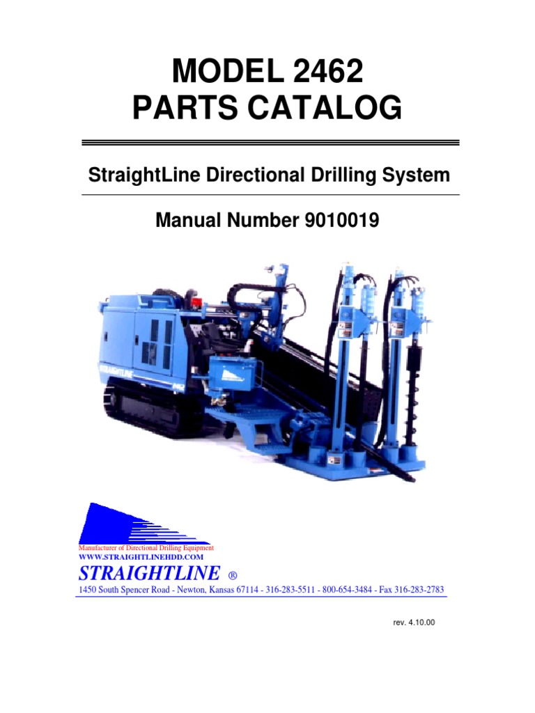 (Manual) StraightLine HDD 2462 Parts Manual PDF Screw Pump