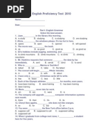 Download English Proficiency Test 2010 by kmrv19 SN60693214 doc pdf