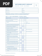 ISGOTT Ship Shore Safety Checklist | PDF | Oil Tanker | Gases