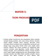 Materi Teori Produksi