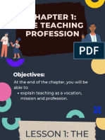 CHAPTER 1: THE PASSION OF TEACHING