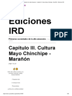 Primeras Sociedades de La Alta Amazonia - Capítulo III. Cultura Mayo Chinchipe - Marañón - Ediciones IRD