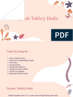 Sejarah Takhrij Hadis-1