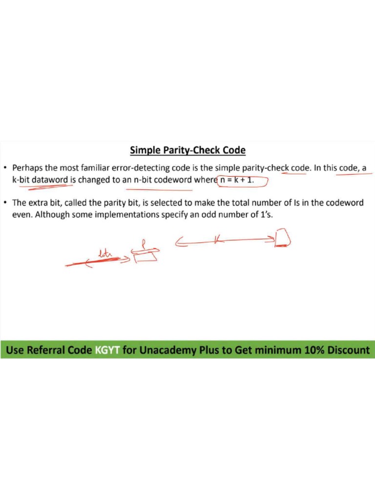 L-11 Error Detection (Simple Parity Check Code) | PDF