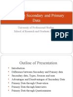 Lecture Nine (9) - Collecting Primary Data