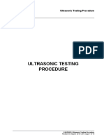 Ultrasonic Testing Procedure