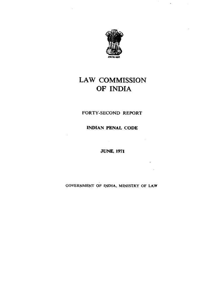 5th Law Commission Report On IPC | PDF