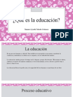 Qué Es La Educación