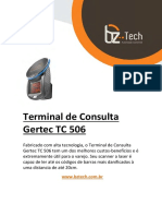 Terminal de Consulta Gertec TC 506 guia