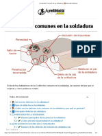 Defectos Comunes en La Soldadura