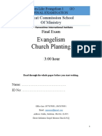 EVANGELISM Church Planting