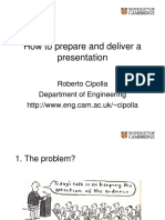 How To Prepare and Deliver A Presentatio