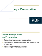 Preparing Presentations