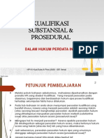 Bab V Kualifikasi Substansial Prosedural (2020) (Ide)