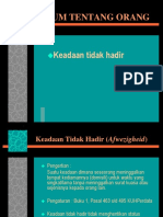 Keadaan Tidak Hadir