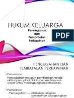 Pencegahan Dan Pembatalan Perkawinan - Semester Pendek