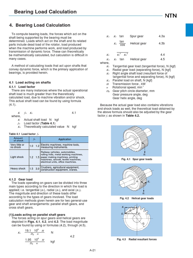 Bearing Load Calculation Methods | PDF | Gear | Belt (Mechanical)