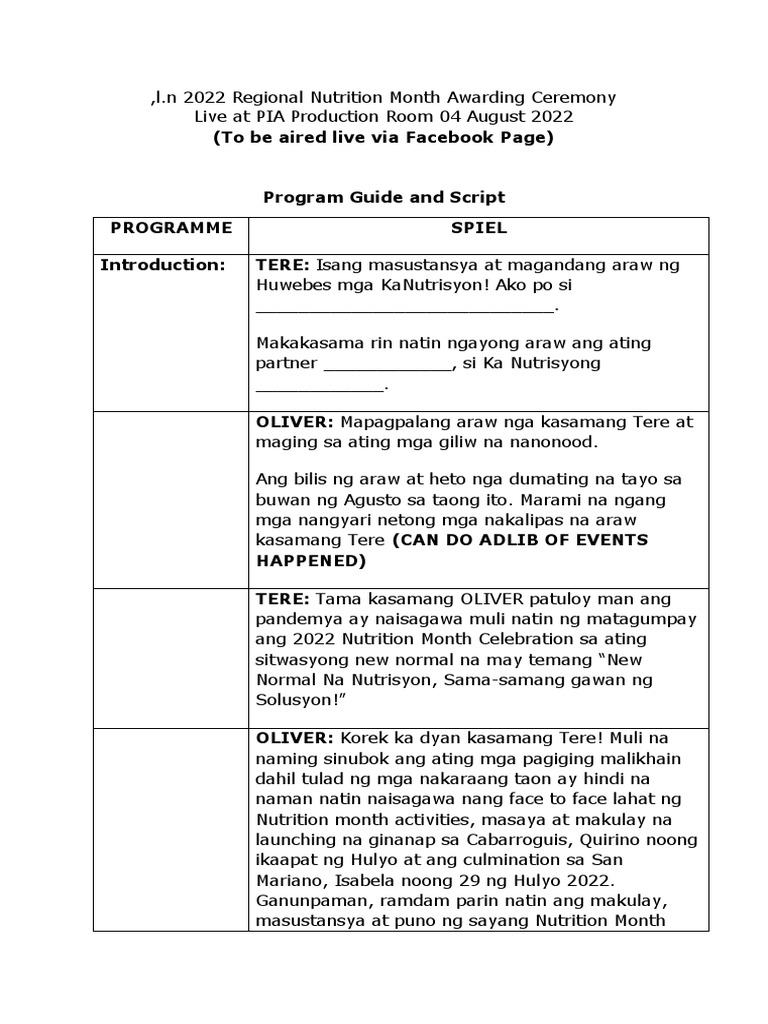 2022 NM Awarding Ceremony Script PDF