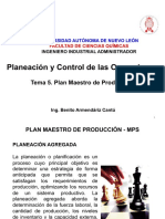 5. Plan Maestro de Produccion