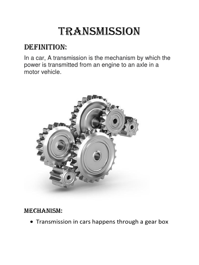 Transmission Report PDF Manual Transmission Clutch
