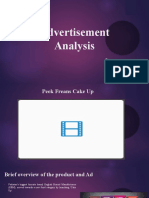 Peek Freans Cake Up Advertisement Analysis (With Advertisement)