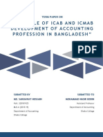 The Role of ICAB and ICMAB in Bangladesh