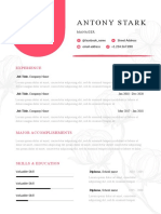 A4 PowerPoint Resume Vertical