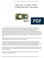 An XMC Module With Two, 5.1 GSPS, 16-Bit DAC's, PLL, 8 GB DDR4 and Xilinx UltraScale FPGA