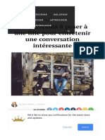 50 Questions à poser à une fille pour entretenir une conversation intéressante