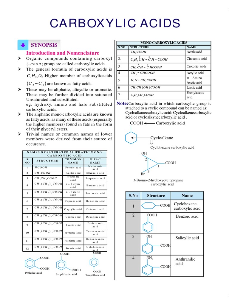 Overview of Carboxylic Acids | PDF | Carboxylic Acid | Amide