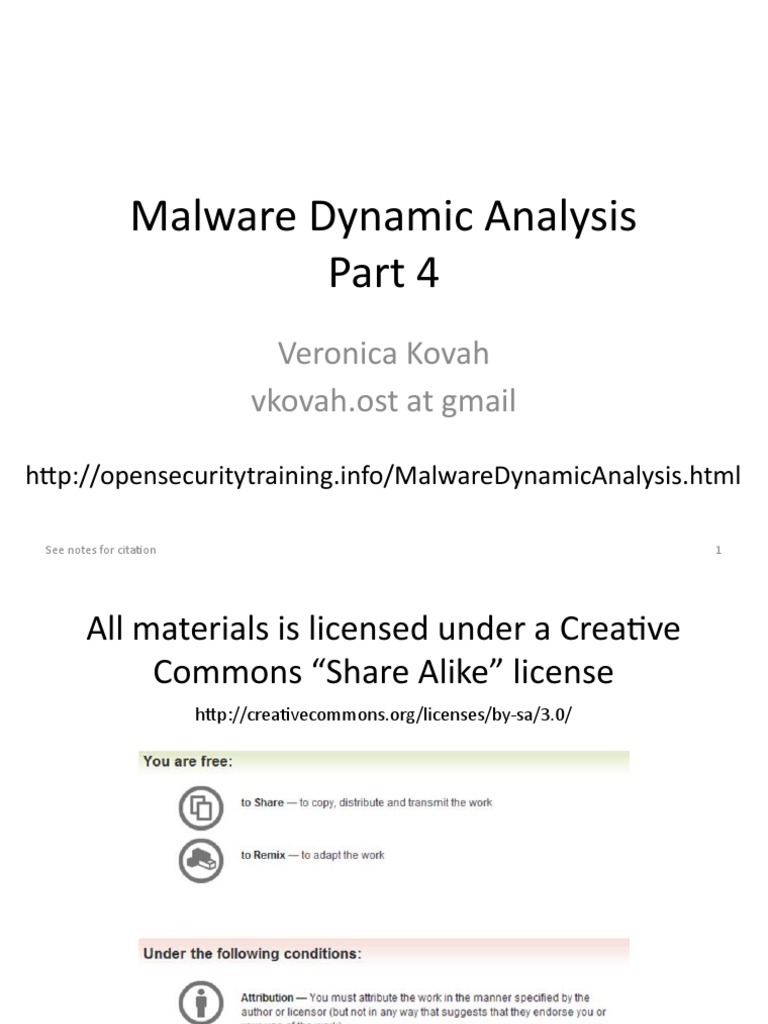 Malware Dynamic Analysis Part-4 | PDF | Windows Registry | Port ...