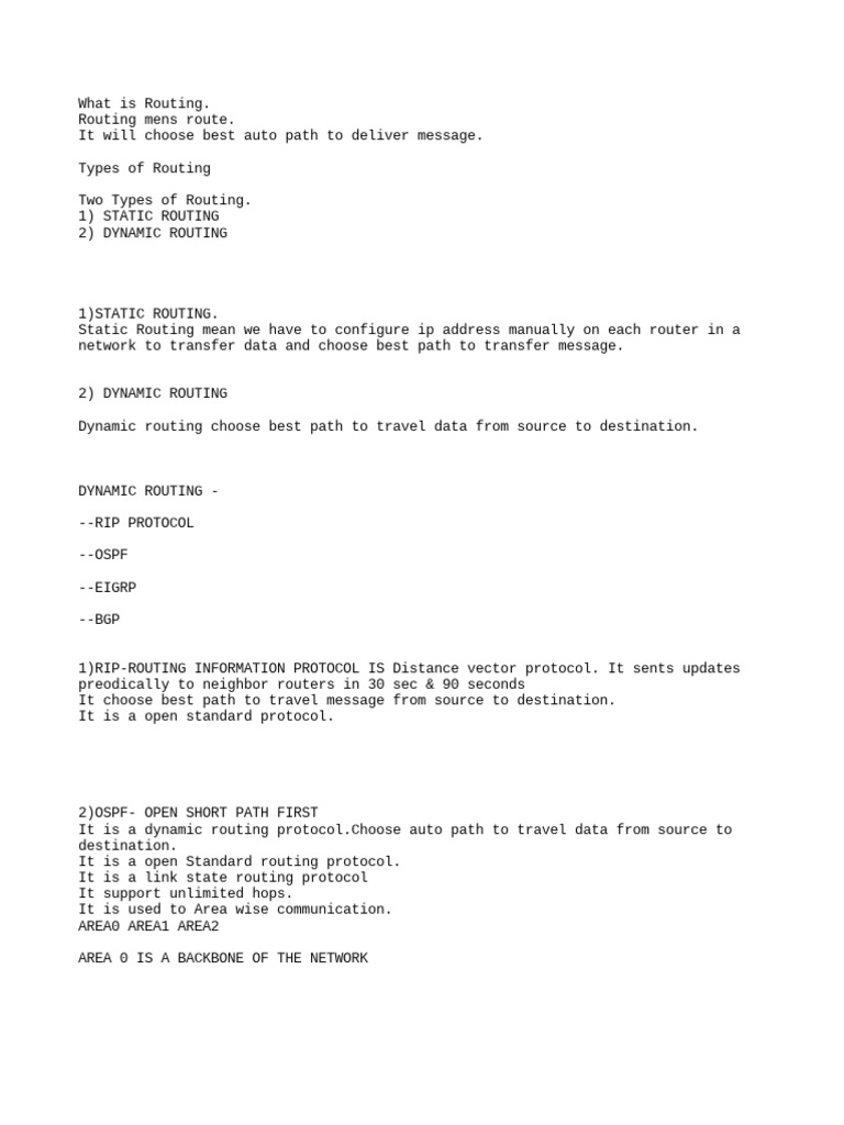 Routing & Switching PDF Routing Ip Address