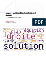 01 W 01 V FR Algebre Linaire